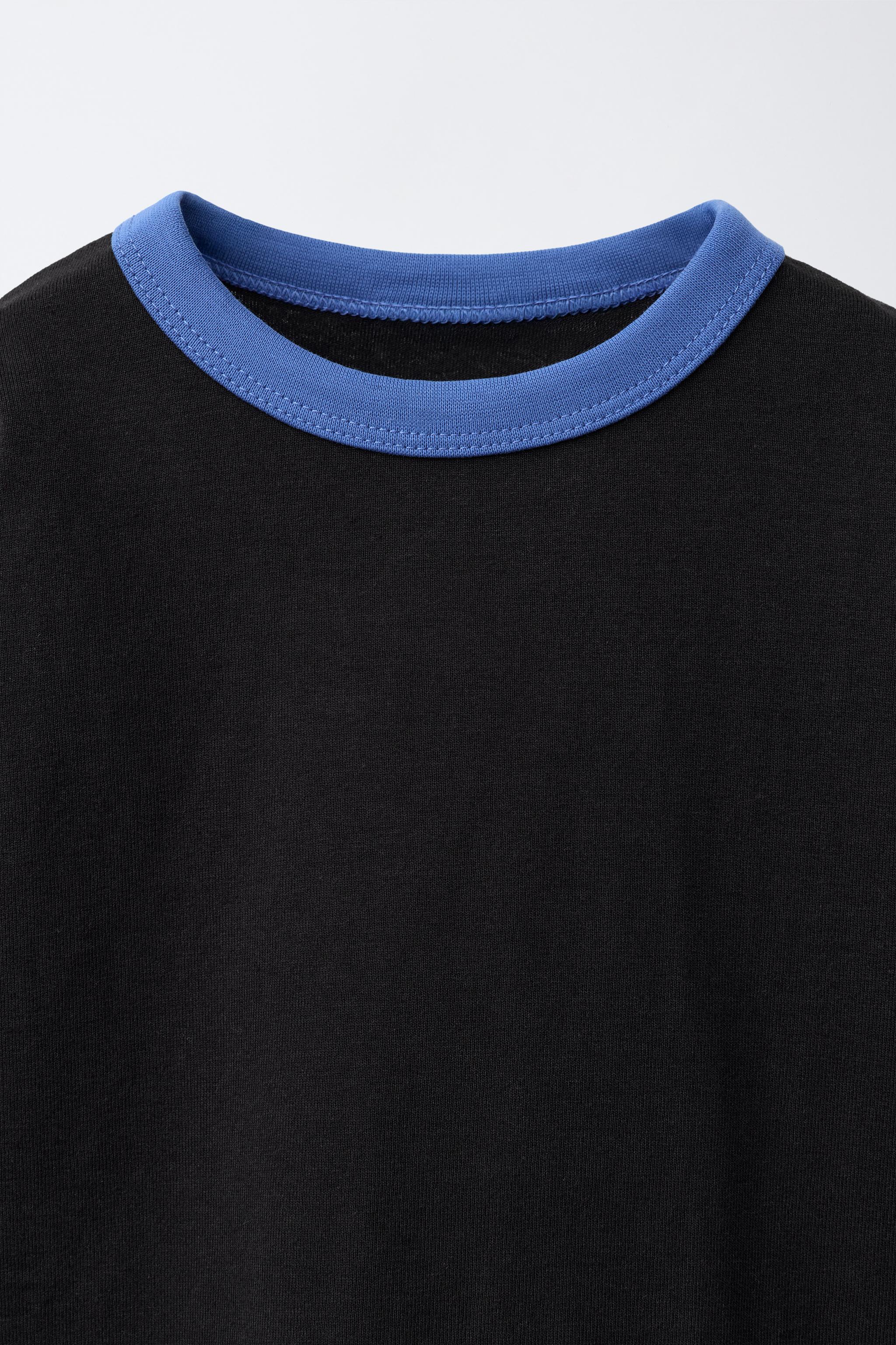 CONTRAST TRIM T-SHIRT